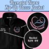 Medical Apparel Hub - personalized neonatal nurse nnp embroidered swaddled baby zip up fleece jacket