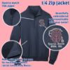 Medical Apparel Hub - personalized neuroscience nurse embroidered 14 zip fleece lined jacket