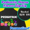 Medical Apparel Hub - personalized pediatric nurse dinosaur blocks zip up jacket