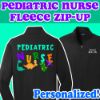 Medical Apparel Hub - personalized pediatric nurse dinosaurs zip up jacket