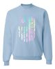 Medical Apparel Hub - pastel american flag crewneck sweatshirt