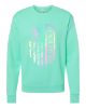 Medical Apparel Hub - pastel american flag crewneck sweatshirt