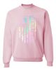 Medical Apparel Hub - pastel american flag crewneck sweatshirt