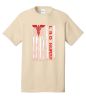 Medical Apparel Hub - ld vertical american flag tee