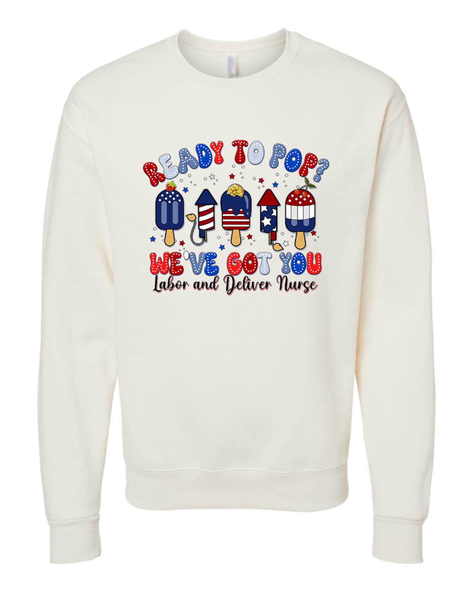 Medical Apparel Hub - popsicle crewneck sweatshirt