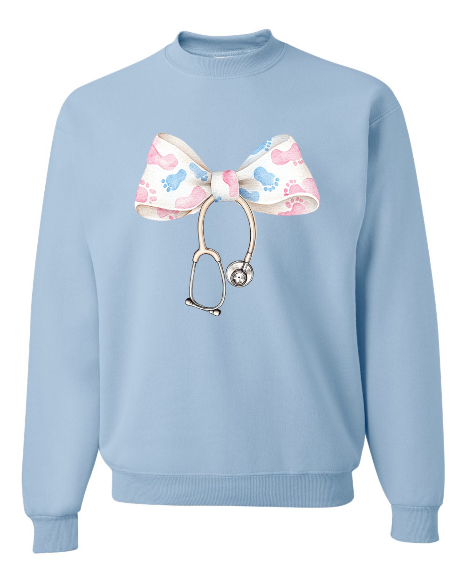 Medical Apparel Hub - coquette bow crewneck sweatshirt